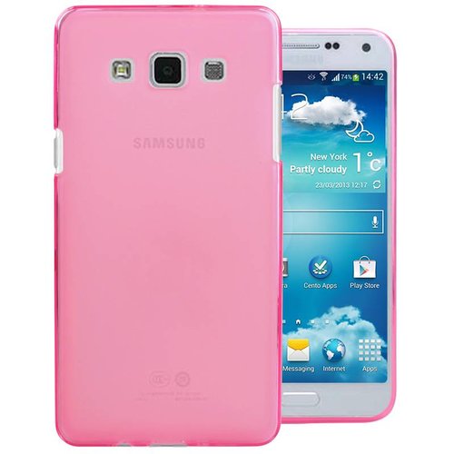Puloka TPU Siliconen hoesje voor de achterkant van de Samsung Galaxy E5 - Roze