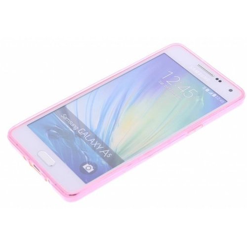Puloka TPU Siliconen hoesje voor de achterkant van de Samsung Galaxy A5 - Transparant / Grijs / Roze / Bruin