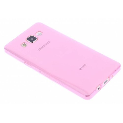 Puloka TPU Siliconen hoesje voor de achterkant van de Samsung Galaxy A5 - Transparant / Grijs / Roze / Bruin