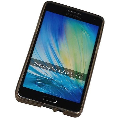 Puloka TPU Siliconen hoesje voor de achterkant van de Samsung Galaxy A5 - Transparant / Grijs / Roze / Bruin