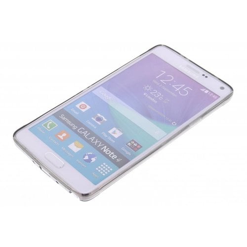 Puloka TPU Siliconen hoesje voor de achterkant van de Samsung Galaxy Note 4 - Transparant / Grijs / Roze / Bruin