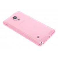 Puloka TPU Siliconen hoesje voor de achterkant van de Samsung Galaxy Note 4 - Transparant / Grijs / Roze / Bruin
