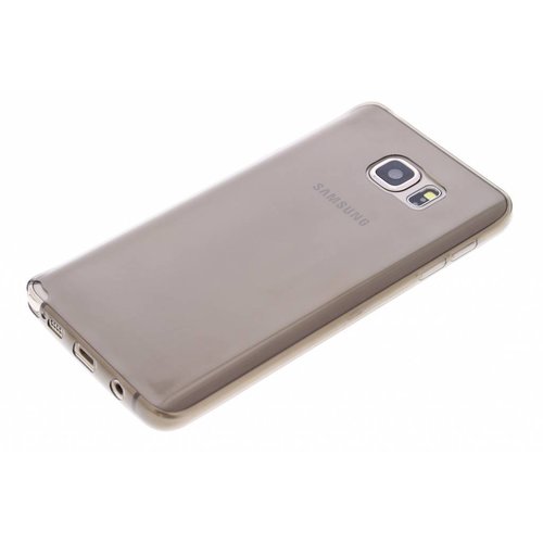 Puloka TPU Siliconen hoesje voor de achterkant van de Samsung Galaxy Note 5 - Transparant / Grijs / Bruin