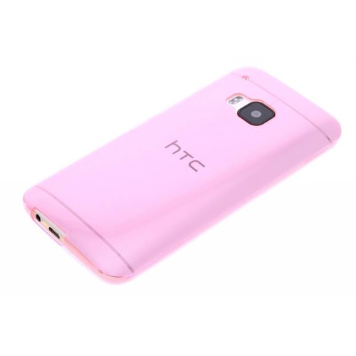 Puloka TPU Siliconen hoesje voor de achterkant van de HTC One M9 - Transparant / Grijs / Roze / Bruin