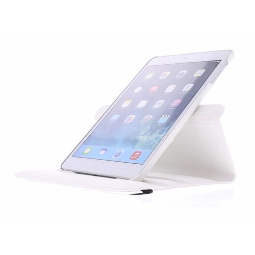 iPad Mini 1 360° Rotating Case - Roterende Hoes - Zwart / Wit