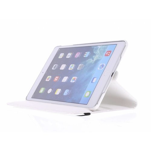 iPad Mini 1 360° Rotating Case - Roterende Hoes - Zwart / Wit