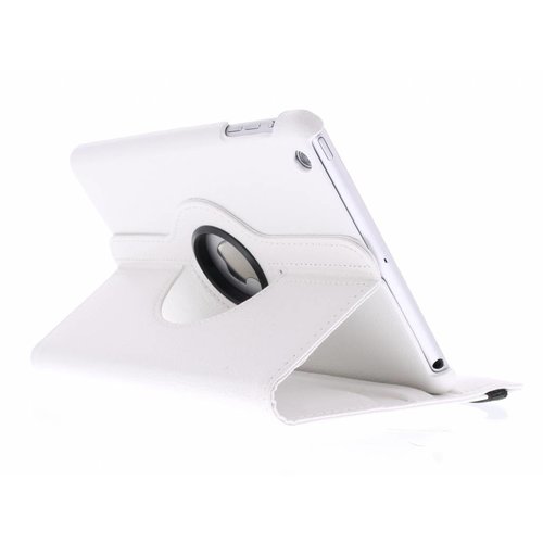 iPad Mini 1 360° Rotating Case - Roterende Hoes - Zwart / Wit