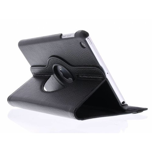 iPad Mini 1 360° Rotating Case - Roterende Hoes - Zwart / Wit