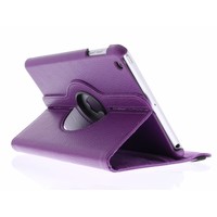 iPad Mini 1 360° Rotating Case - Roterende Hoes - Roze / Paars