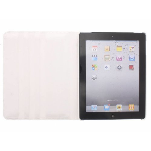 iPad 2 360° Rotating Case - Roterende Hoes - Zwart / Wit