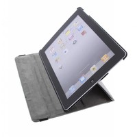 iPad 3 360° Rotating Case - Roterende Hoesje - Zwart / Wit