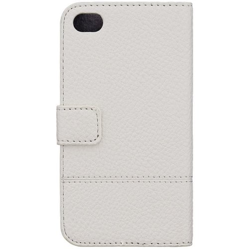 Guess Tessi Folio Bookcase hoesje met Gouden Studs voor de Apple iPhone 4 / 4S - Wit