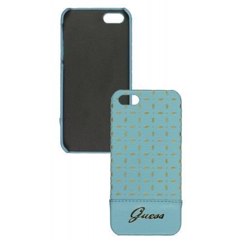 Guess Originele Gianina Collection Hardcase hoesje voor de achterkant van de Apple iPhone 5 / 5S - Blauw