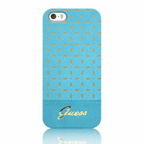 Guess Originele Gianina Collection Hardcase hoesje voor de achterkant van de Apple iPhone 5 / 5S - Blauw