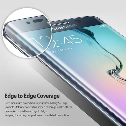 Samsung Galaxy S6 Edge Screenprotector Fullscreen Curved - Glas