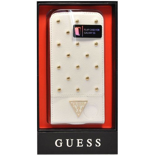 Guess Originele Tessi Folio Flipcase hoesje - Wit voor de Samsung S5 Diamtelecom