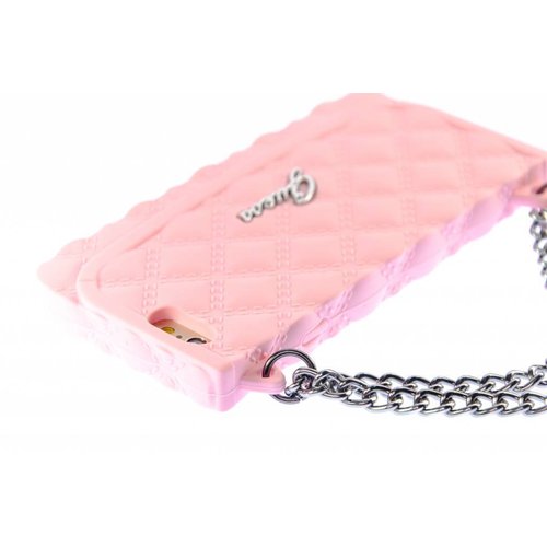 Guess Originele Silicone Clutch Case hoesje voor de Apple iPhone 6 / 6S - Roze