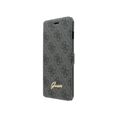 Guess Originele Monogram Folio Bookcase Hoesje voor de Apple iPhone 6 Plus / 6S Plus - Grijs