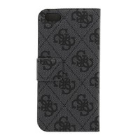 Guess Originele Monogram Folio Bookcase Hoesje voor de Apple iPhone 6 Plus / 6S Plus - Grijs