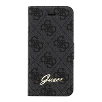 Guess Originele Monogram Folio Bookcase Hoesje voor de Apple iPhone 6 Plus / 6S Plus - Grijs