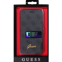 Guess Originele Monogram Folio Bookcase Hoesje voor de Apple iPhone 6 Plus / 6S Plus - Grijs