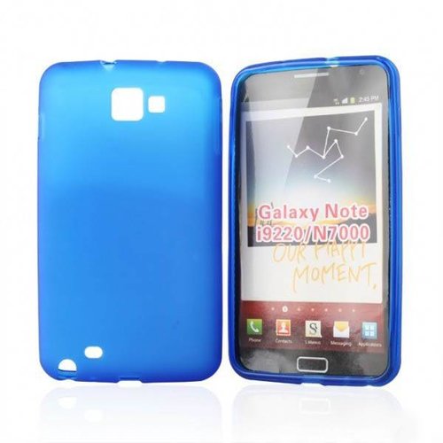 Samsung Galaxy Note 2 siliconen (gel) achterkant hoesje - Paars / Blauw