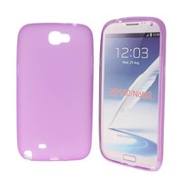 Samsung Galaxy Note 2 siliconen (gel) achterkant hoesje - Paars / Blauw