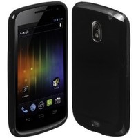 Samsung Galaxy Nexus siliconen (gel) achterkant hoesje - Zwart