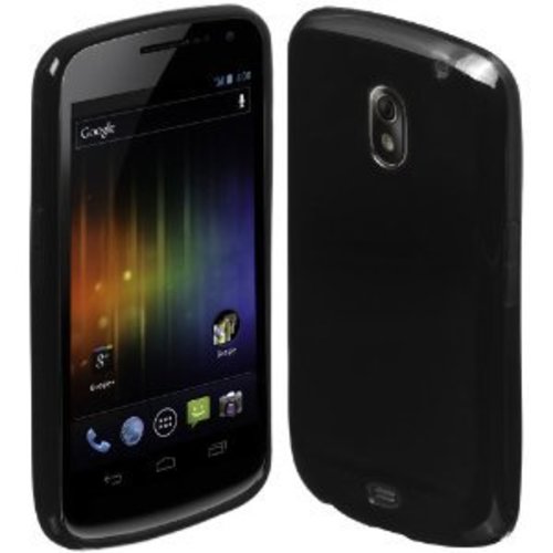 Samsung Galaxy Nexus siliconen (gel) achterkant hoesje - Zwart