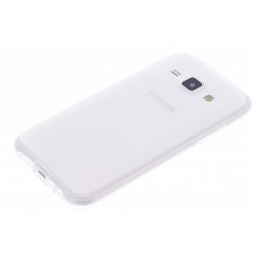 Samsung Galaxy J1 siliconen (gel) achterkant hoesje - Transparant