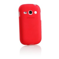 Samsung Galaxy Fame siliconen (gel) achterkant hoesje - Rood