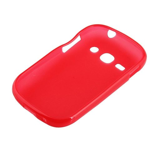 Samsung Galaxy Fame siliconen (gel) achterkant hoesje - Rood