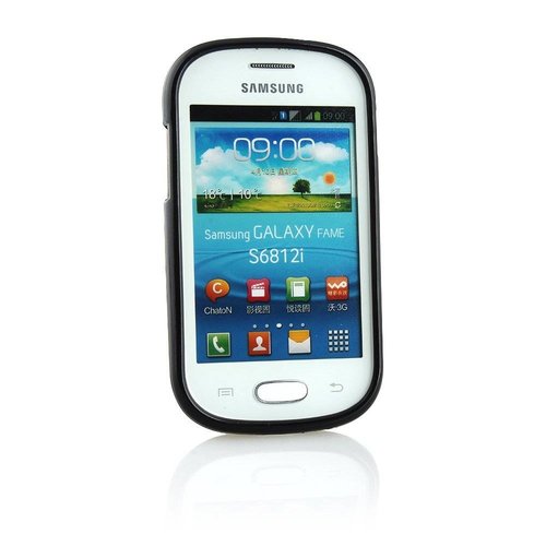 Samsung Galaxy Fame siliconen (gel) achterkant hoesje - Zwart