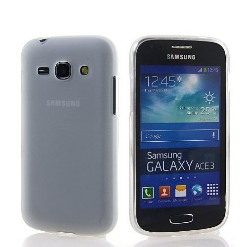 Samsung Galaxy Ace 3 siliconen (gel) achterkant hoesje - Transparant