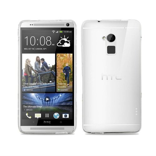 HTC One Max siliconen (gel) achterkant hoesje - Transparant
