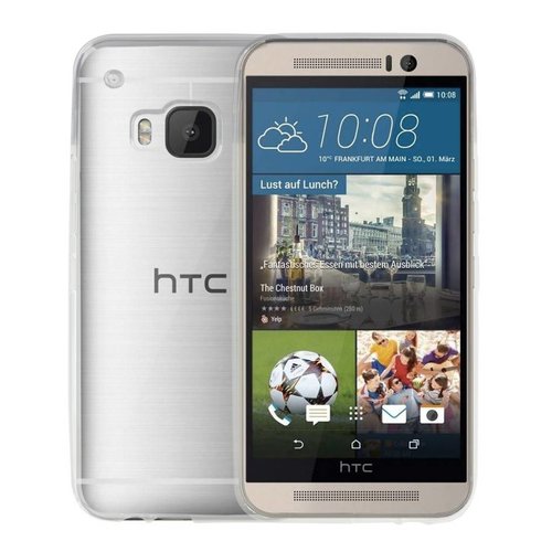 HTC One M9 siliconen (gel) achterkant hoesje - Transparant