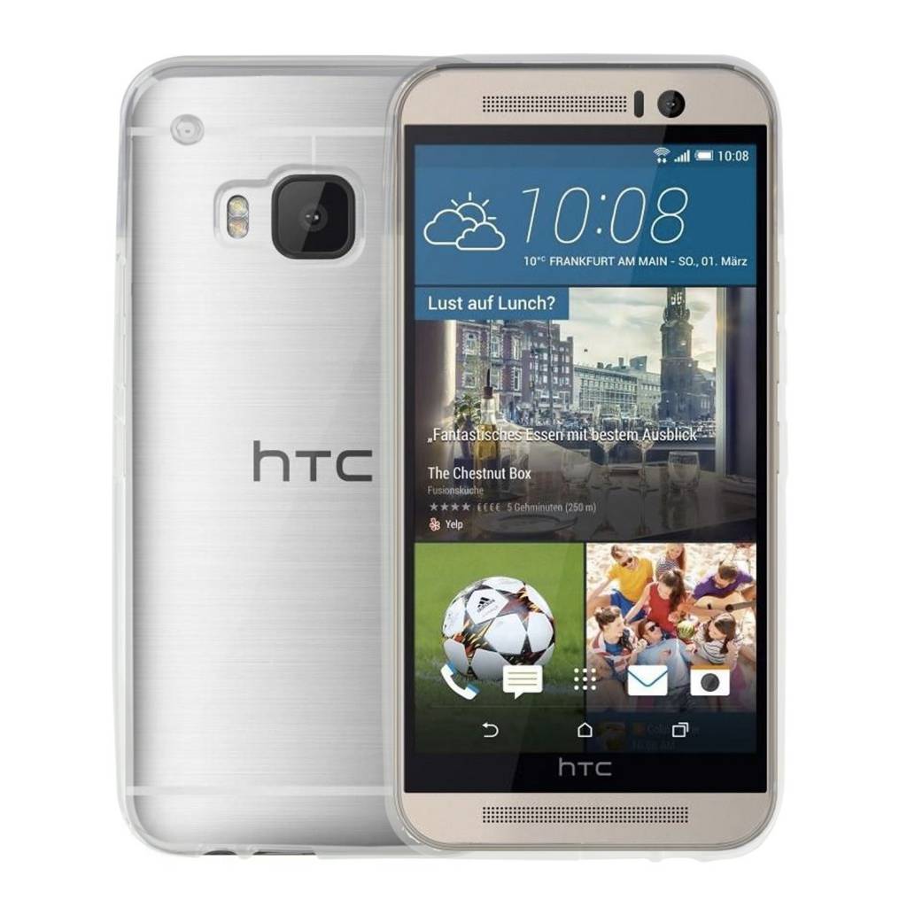 erectie Diversen binding HTC One M9 siliconen (gel) achterkant hoesje - Transparant - Diamtelecom