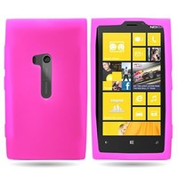 Nokia Lumia 920 siliconen (gel) achterkant hoesje - Roze