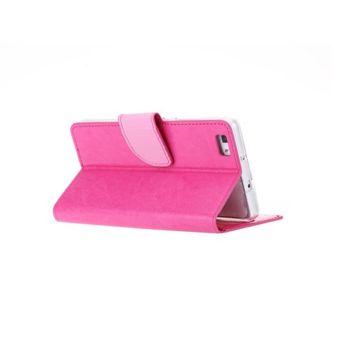 Bookcase Huawei P8 Lite hoesje - Roze
