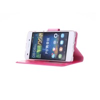 Bookcase Huawei P8 Lite hoesje - Roze