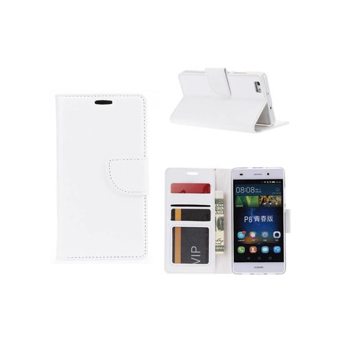 Bookcase Huawei P8 Lite hoesje - Wit