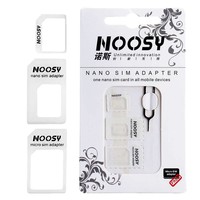 Noosy Universal simkaart adapter kit ( 3 in 1 Pack ) - Wit