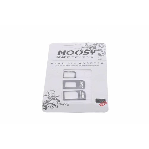 Noosy Universal simkaart adapter kit ( 3 in 1 Pack ) - Zwart