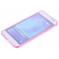 Samsung Galaxy J5 siliconen (gel) achterkant hoesje - Roze