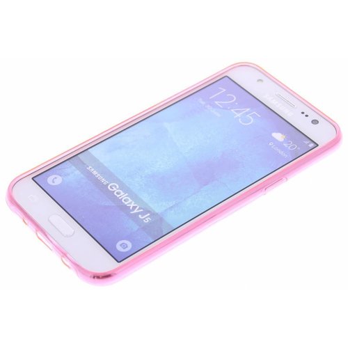 Samsung Galaxy J5 siliconen (gel) achterkant hoesje - Roze