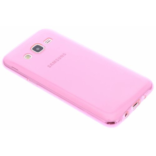 Samsung Galaxy J5 siliconen (gel) achterkant hoesje - Roze