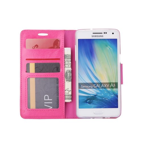 Bookcase Samsung Galaxy A5 hoesje - Roze