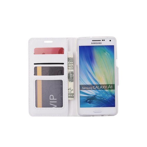 Bookcase Samsung Galaxy A5 hoesje - Wit