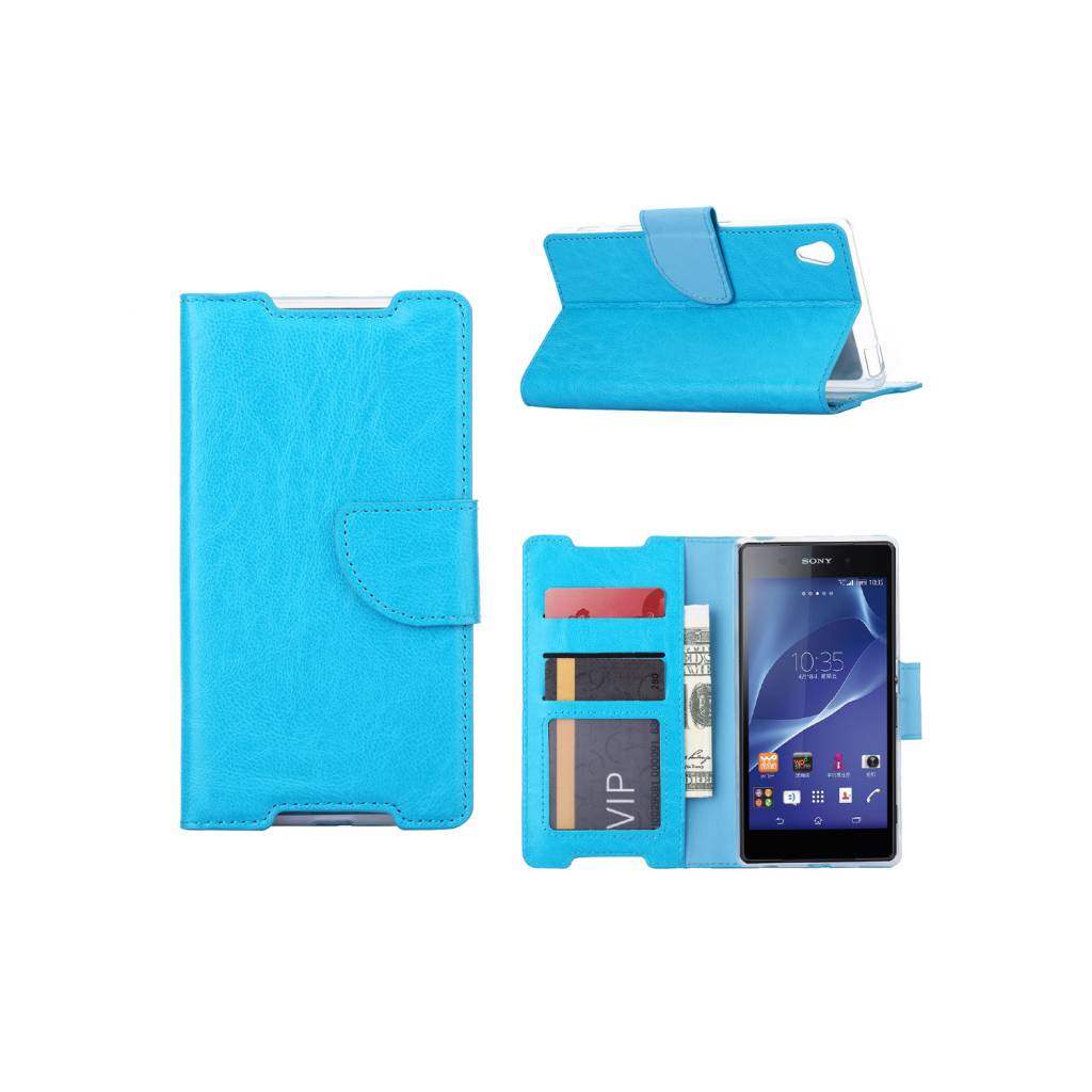 Humoristisch Correctie droom Bookcase Sony Xperia Z2 hoesje - Blauw - Diamtelecom