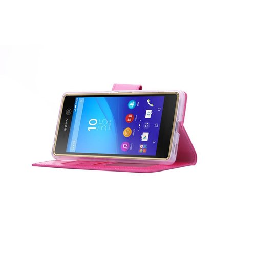 Bookcase Sony Xperia M5 hoesje - Roze